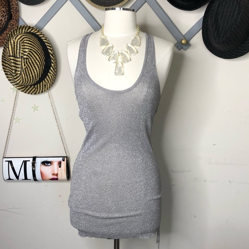 HEART moon star racer back tank top